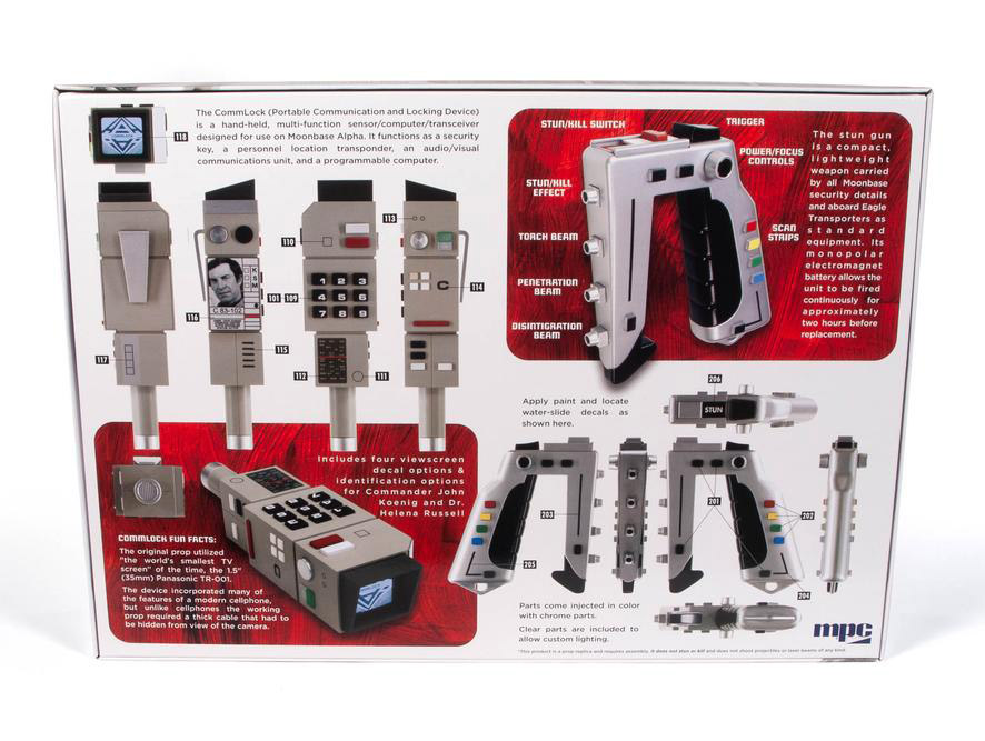 Space: 1999 Stun Gun and Commlock 1/1 Scale Model Kit