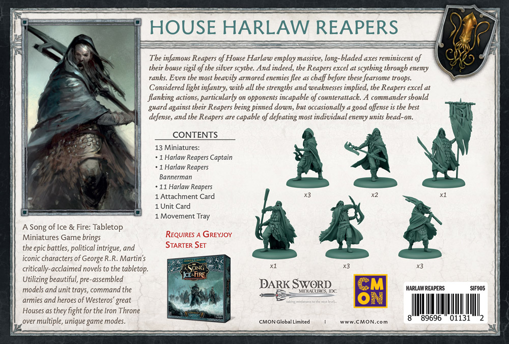 A Song of Ice and Fire: Tabletop Miniatures Game House Harlaw Reapers Expansion Gallery Image 5