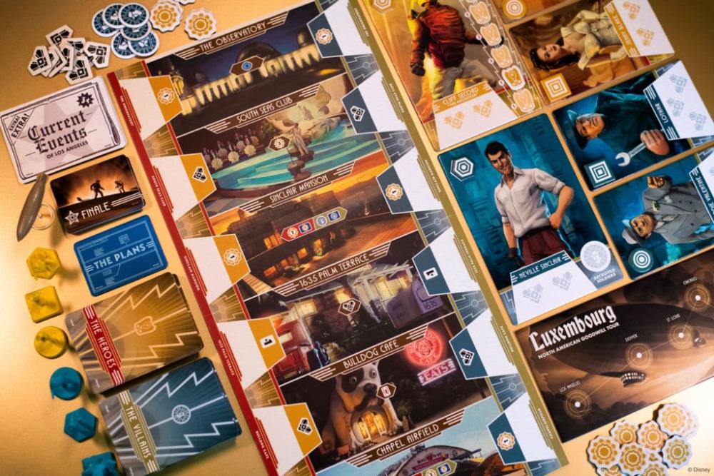Disney The Rocketeer: Fate of the Future Strategy Board Game Gallery Image 3