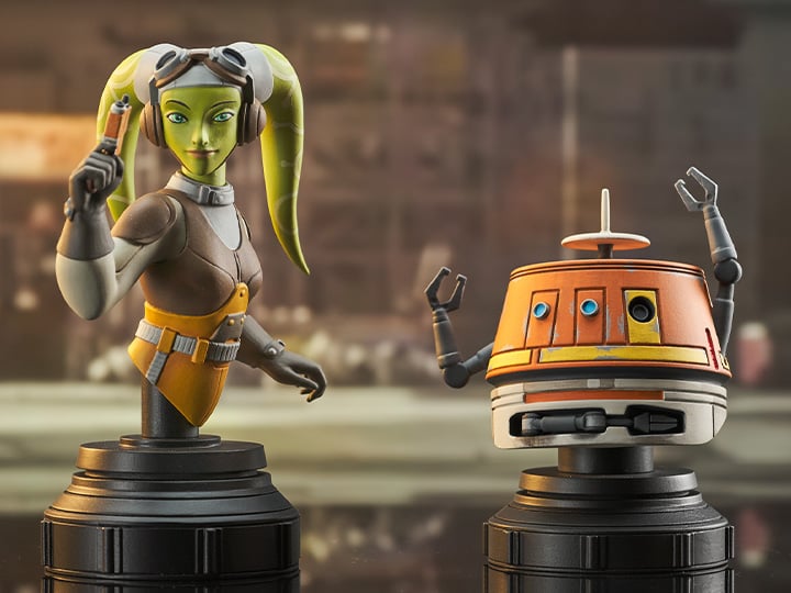 Star Wars Rebels Hera and Chopper 1/7 Scale Limited Edition Bust Set Gallery Image 1