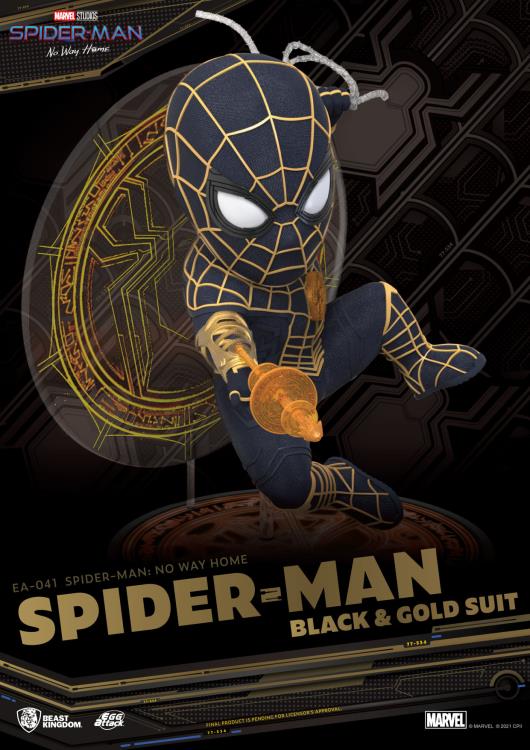Spider-Man: No Way Home Egg Attack EA-041 Spider-Man Black & Gold Suit Gallery Image 4