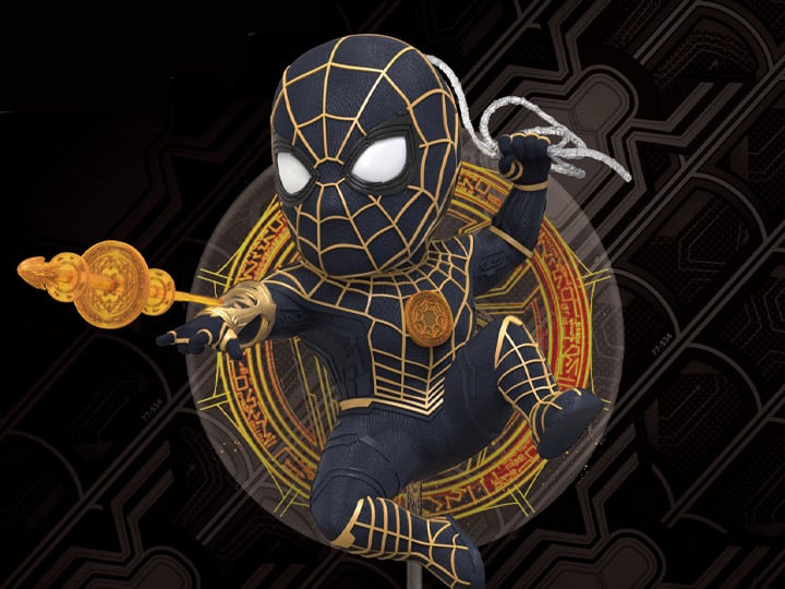 Spider-Man: No Way Home Egg Attack EA-041 Spider-Man Black & Gold Suit Gallery Image 1