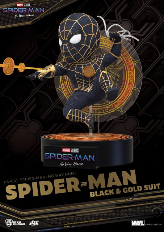 Spider-Man: No Way Home Egg Attack EA-041 Spider-Man Black & Gold Suit Gallery Image 8