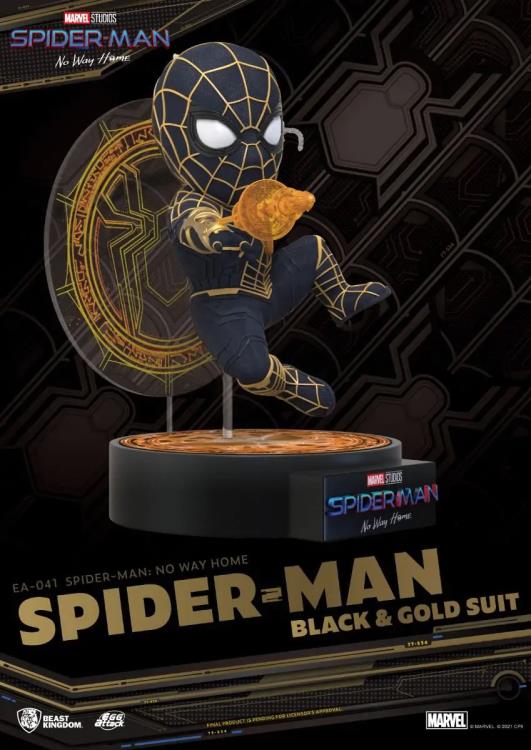 Spider-Man: No Way Home Egg Attack EA-041 Spider-Man Black & Gold Suit Gallery Image 6