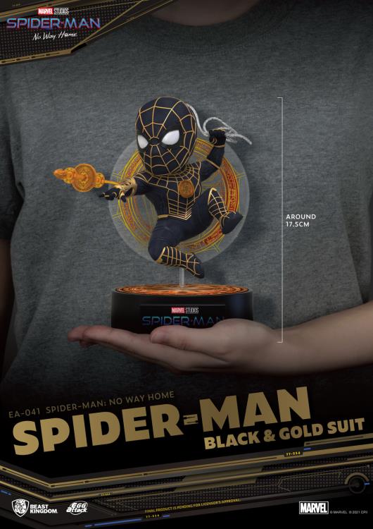 Spider-Man: No Way Home Egg Attack EA-041 Spider-Man Black & Gold Suit Gallery Image 10