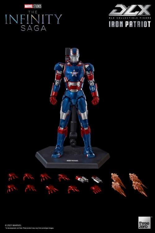 DLX Iron Patriot（DLX アイアン・パトリオット） アイアンマン Iron Patriot DLX Collectible Figure by Threezero | Sideshow
