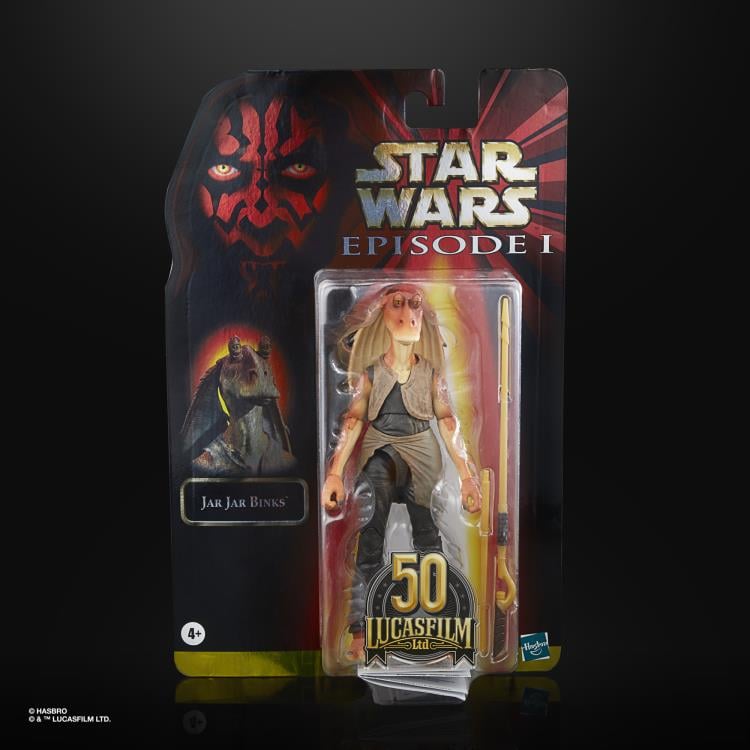 Star Wars 50th Anniversary The Black Series 6" Jar Jar Binks (The Phantom Menace) Gallery Image 6
