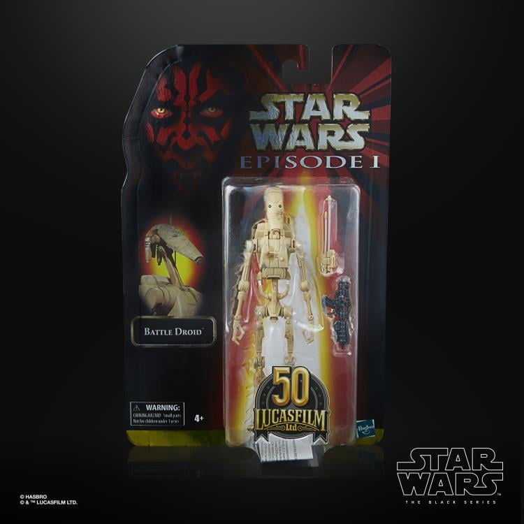 Star Wars 50th Anniversary The Black Series 6" Battle Droid (The Phantom Menace) Gallery Image 7
