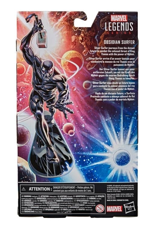 Silver Surfer Marvel Legends Obsidian Surfer Action Figure
