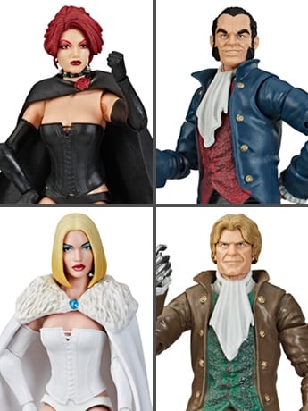 Marvel Legends The Hellfire Club SDCC 2020 Exclusive Action Figure Four-Pack Gallery Image 2