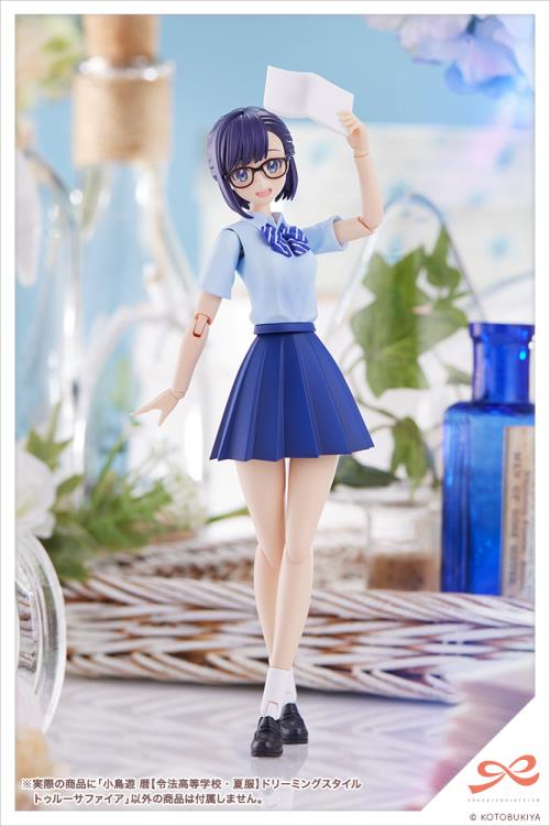 Sousai Shoujo Teien Touou High School Summer Clothes Koyomi Takanashi (Dreaming Style True Sapphire Ver.) 1/10 Scale Model Kit Gallery Image 14