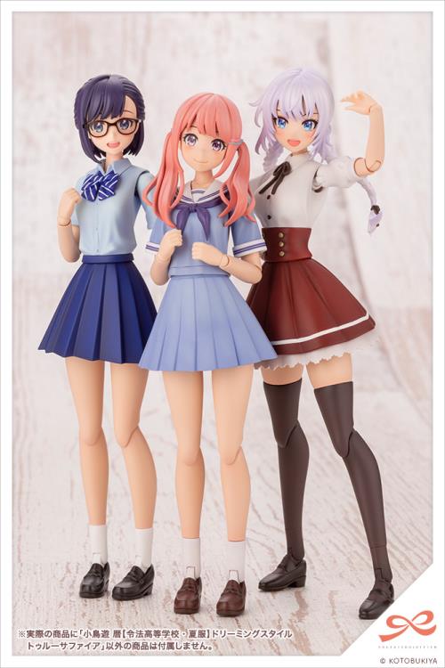 Sousai Shoujo Teien Touou High School Summer Clothes Koyomi Takanashi (Dreaming Style True Sapphire Ver.) 1/10 Scale Model Kit Gallery Image 12