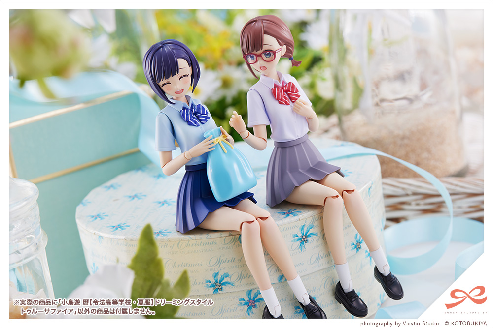 Sousai Shoujo Teien Touou High School Summer Clothes Koyomi Takanashi (Dreaming Style True Sapphire Ver.) 1/10 Scale Model Kit Gallery Image 13