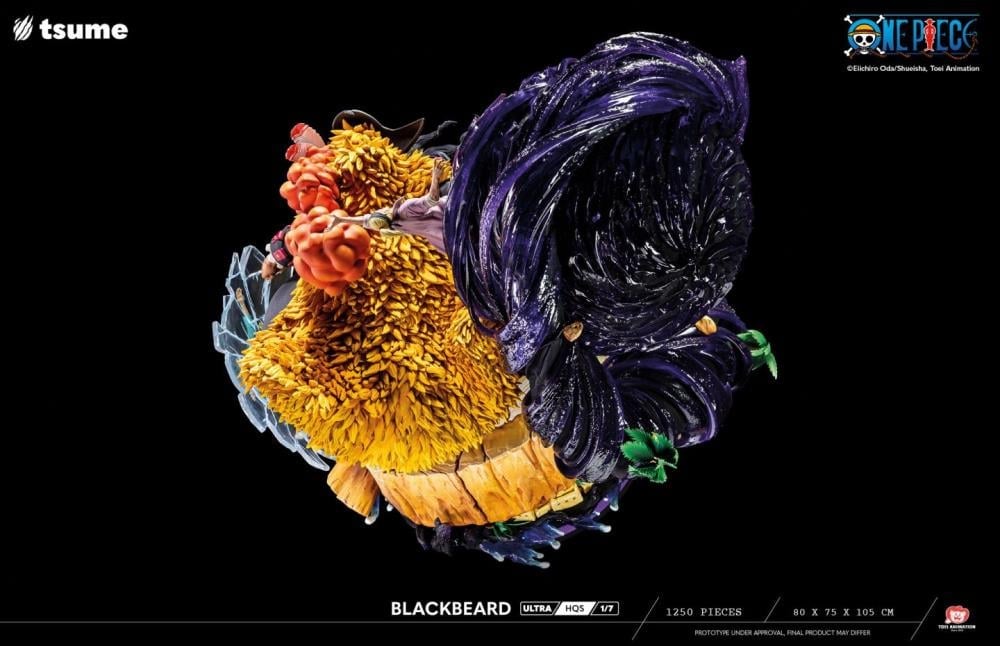 One Piece ULTRA HQS Blackbeard 1/7 Scale Limited Edition Statue Gallery Image 15