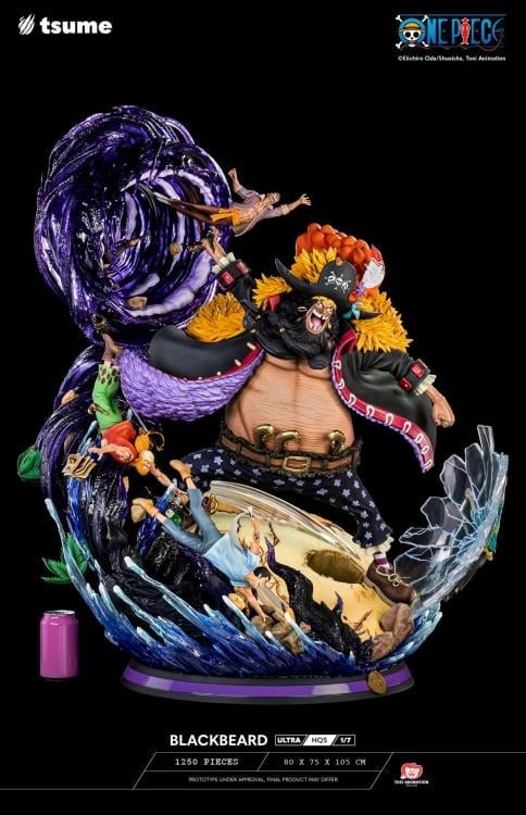 One Piece ULTRA HQS Blackbeard 1/7 Scale Limited Edition Statue Gallery Image 10