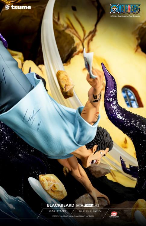 One Piece ULTRA HQS Blackbeard 1/7 Scale Limited Edition Statue Gallery Image 28