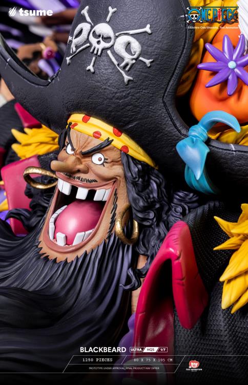 One Piece ULTRA HQS Blackbeard 1/7 Scale Limited Edition Statue Gallery Image 18
