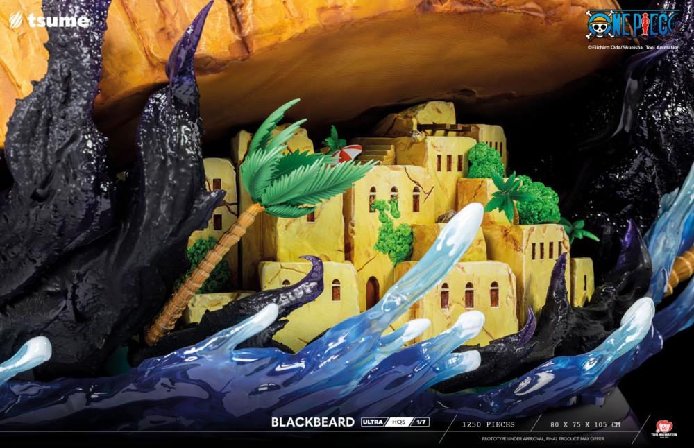 One Piece ULTRA HQS Blackbeard 1/7 Scale Limited Edition Statue Gallery Image 31