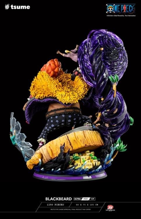 One Piece ULTRA HQS Blackbeard 1/7 Scale Limited Edition Statue Gallery Image 6
