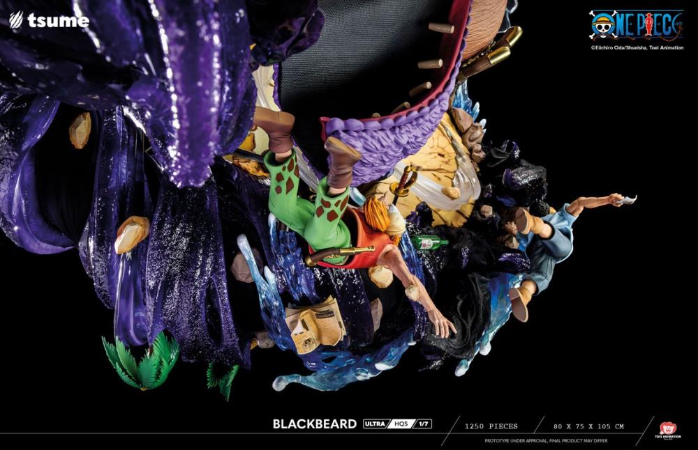 One Piece ULTRA HQS Blackbeard 1/7 Scale Limited Edition Statue Gallery Image 30