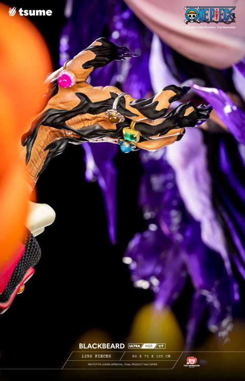 One Piece ULTRA HQS Blackbeard 1/7 Scale Limited Edition Statue Gallery Image 29