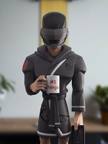 G.I. Joe Off_Werk Snake Eyes Limited Edition Vinyl Figure