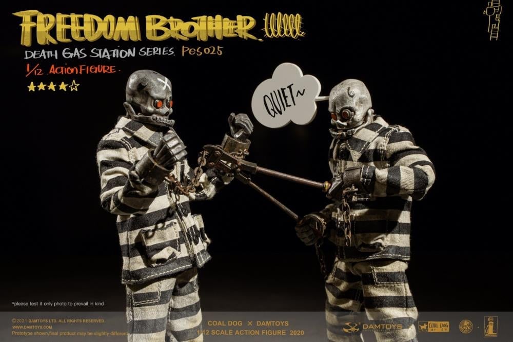 Death Gas Station Freedom Brothers 1/12 Scale Figure Set Gallery Image 9