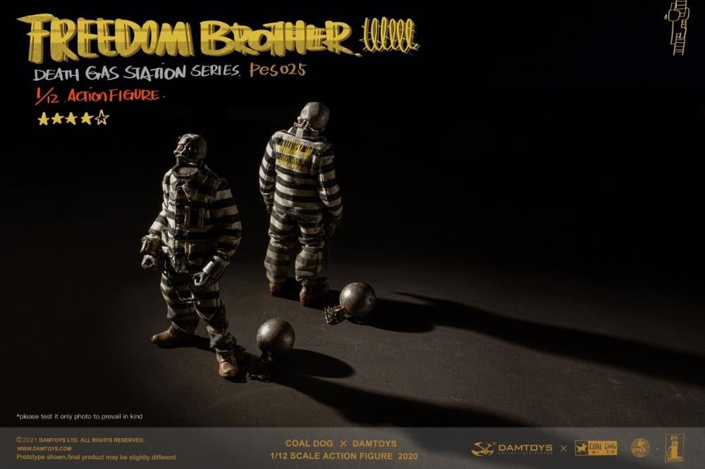 Death Gas Station Freedom Brothers 1/12 Scale Figure Set Gallery Image 11