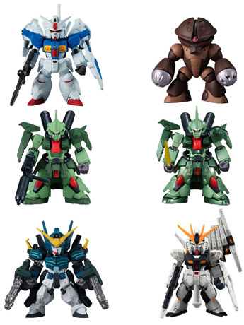 Mobile Suit Gundam FW Gundam Converge 10th Anniversary Memorial Selection #2 Set of 6 Figures Gallery Image 2