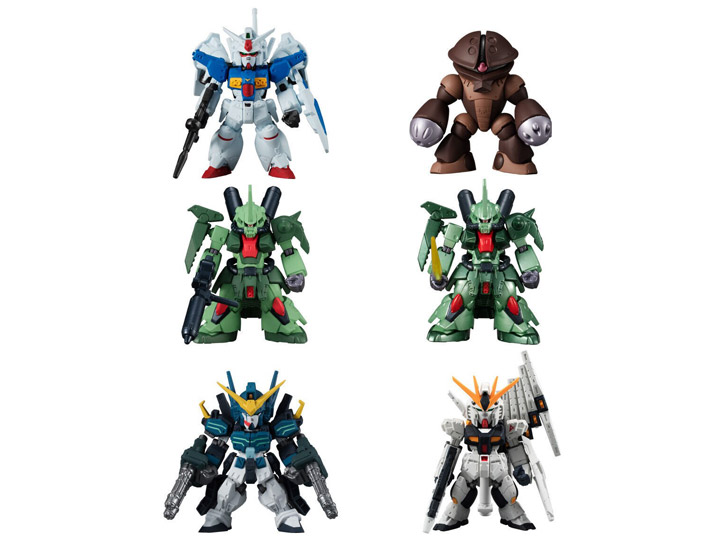 Mobile Suit Gundam FW Gundam Converge 10th Anniversary Memorial Selection #2 Set of 6 Figures Gallery Image 1