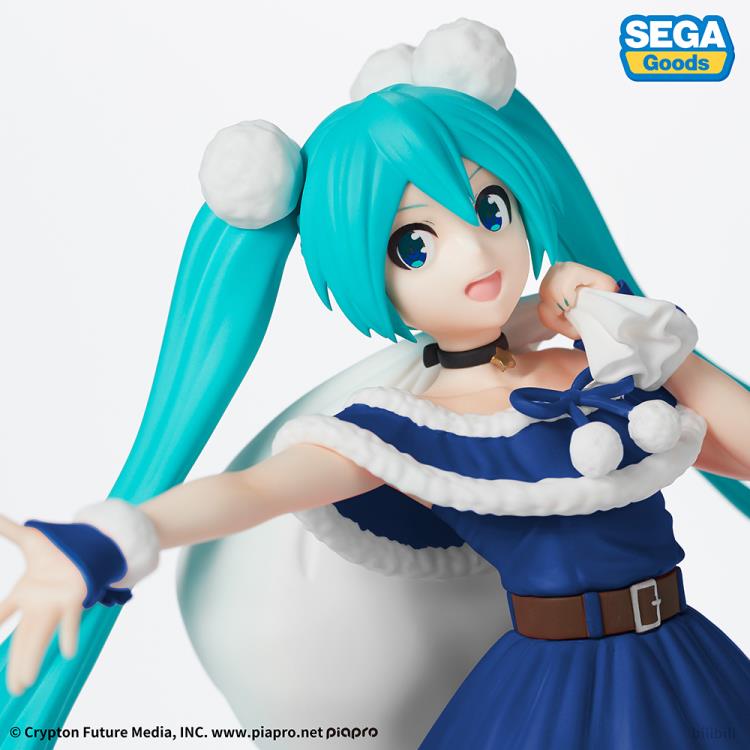 Vocaloid Hatsune Miku (Christmas 2020 Blue Ver.) Super Premium Figure