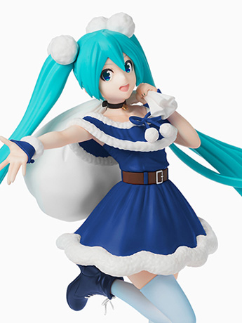 Vocaloid Hatsune Miku (Christmas 2020 Blue Ver.) Super Premium Figure