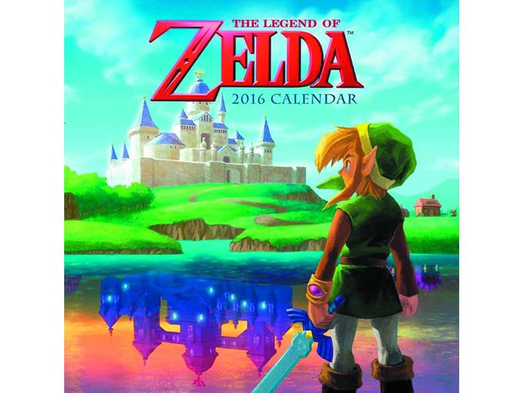 Legend of Zelda 2016 Wall Calendar 16 Month Gallery Image 1