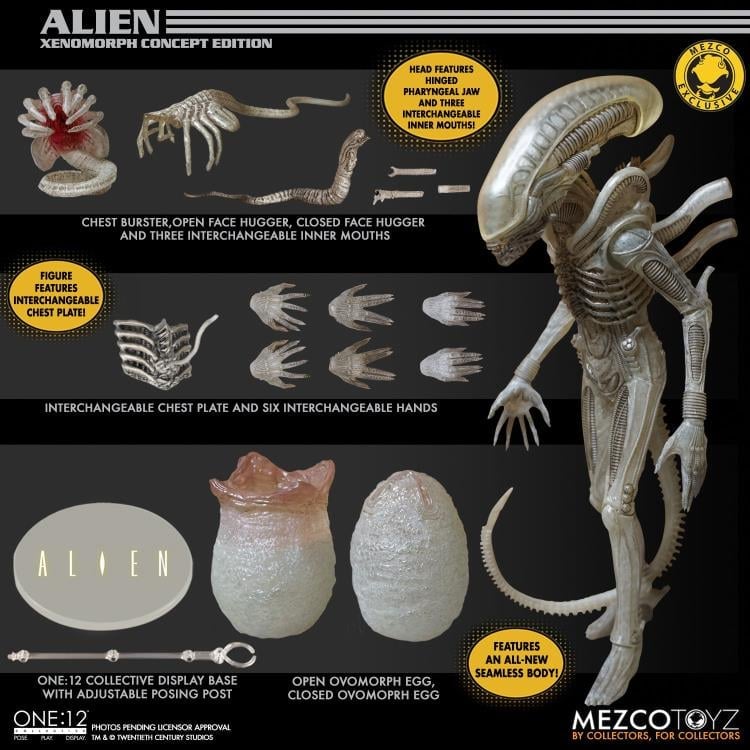 Alien One:12 Xenomorph Concept Edition Exclusive Figure Gallery Image 19