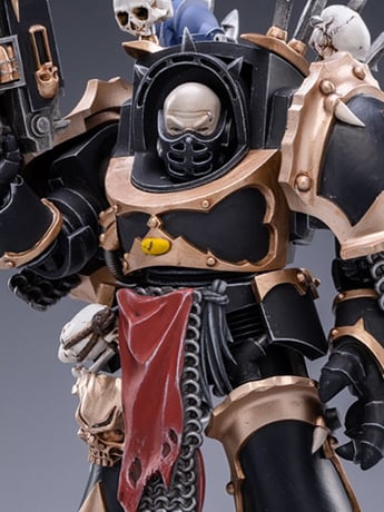 Warhammer 40K Black Legion Chaos Terminator Brother Bathalorr 1/18 Scale Figure Gallery Image 2