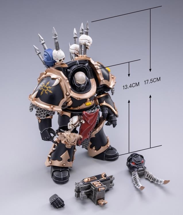 Warhammer 40K Black Legion Chaos Terminator Brother Bathalorr 1/18 Scale Figure Gallery Image 8