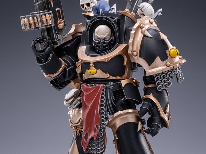 Warhammer 40K Black Legion Chaos Terminator Brother Bathalorr 1/18 Scale Figure Gallery Image 1