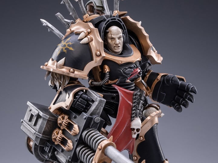 Warhammer 40K Black Legion Chaos Terminator Brother Gornoth 1/18 Scale Figure Gallery Image 1