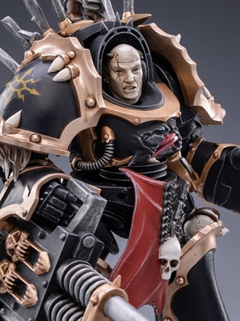 Warhammer 40K Black Legion Chaos Terminator Brother Gornoth 1/18 Scale Figure Gallery Image 2