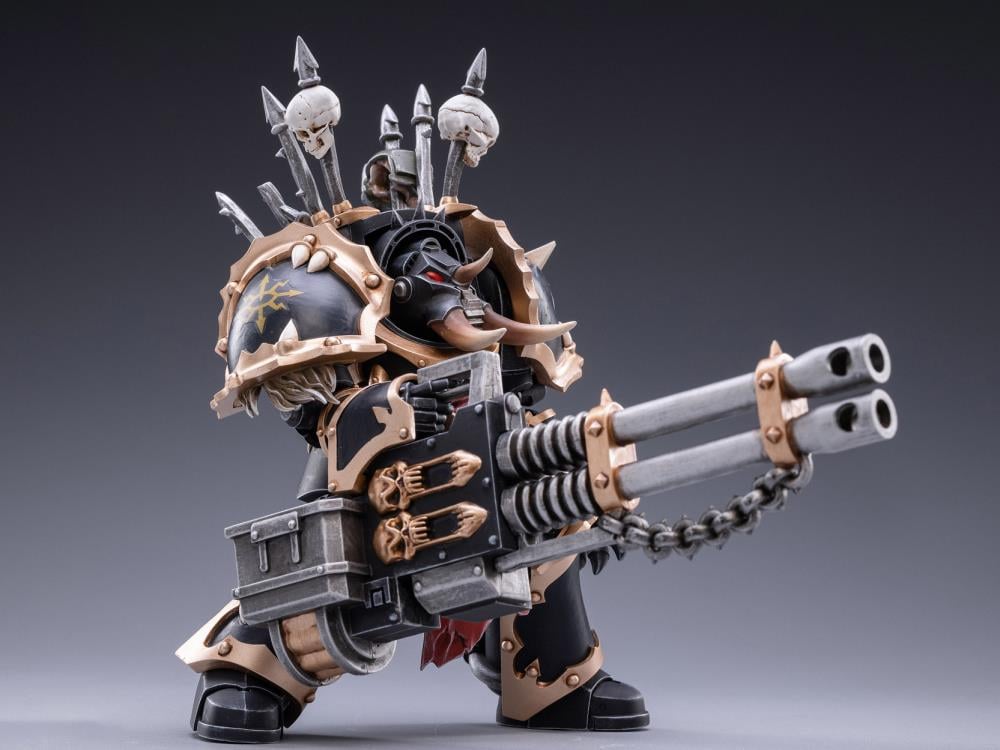 Warhammer 40K Black Legion Chaos Terminator Brother Gornoth 1/18 Scale Figure Gallery Image 4