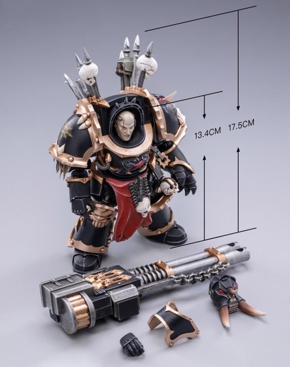 Warhammer 40K Black Legion Chaos Terminator Brother Gornoth 1/18 Scale Figure Gallery Image 8