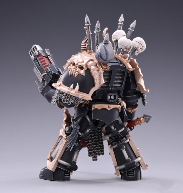 Warhammer 40K Black Legion Chaos Terminator Brother Gnarl 1/18 Scale Figure Gallery Image 6