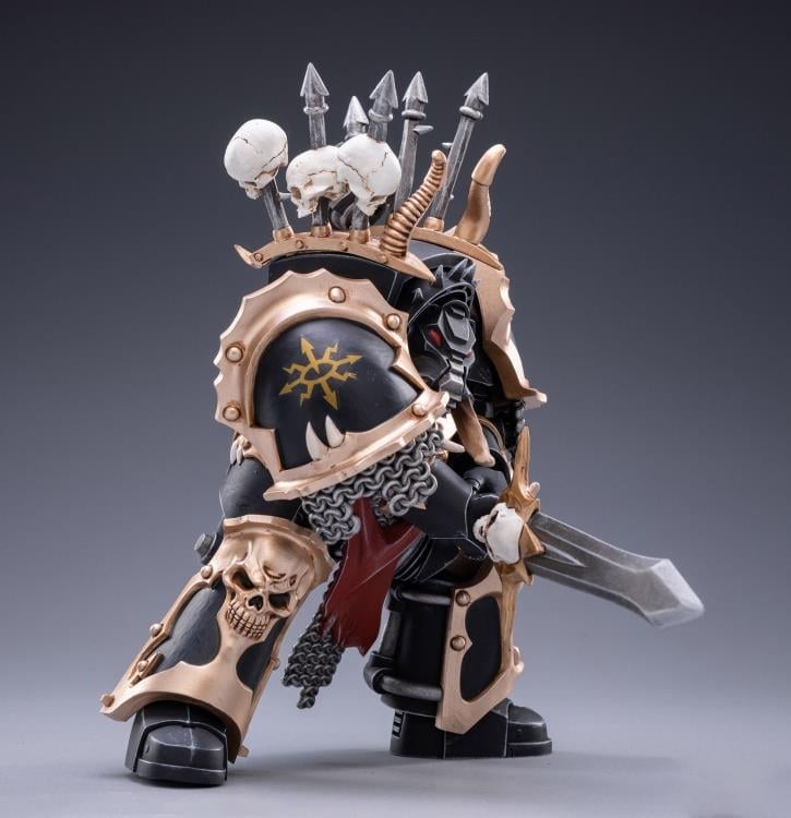 Warhammer 40K Black Legion Chaos Terminator Brother Gnarl 1/18 Scale Figure Gallery Image 5