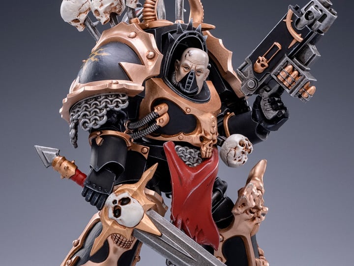 Warhammer 40K Black Legion Chaos Terminator Brother Gnarl 1/18 Scale Figure Gallery Image 1