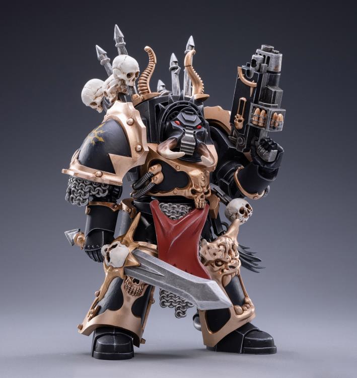 Warhammer 40K Black Legion Chaos Terminator Brother Gnarl 1/18 Scale Figure Gallery Image 8