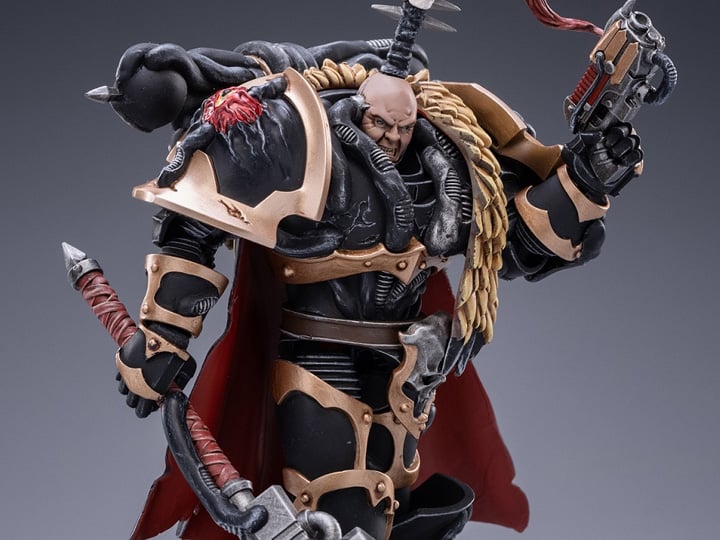 Warhammer 40K Black Legion Chaos Lord Khalos the Ravager 1/18 Scale Figure Gallery Image 1