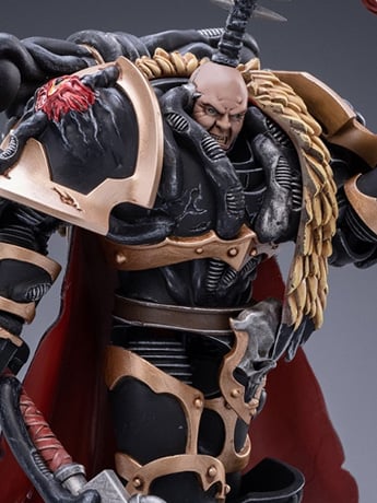 Warhammer 40K Black Legion Chaos Lord Khalos the Ravager 1/18 Scale Figure Gallery Image 2
