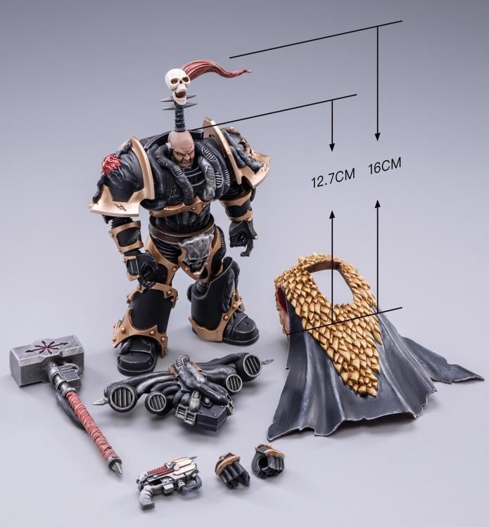 Warhammer 40K Black Legion Chaos Lord Khalos the Ravager 1/18 Scale Figure Gallery Image 9