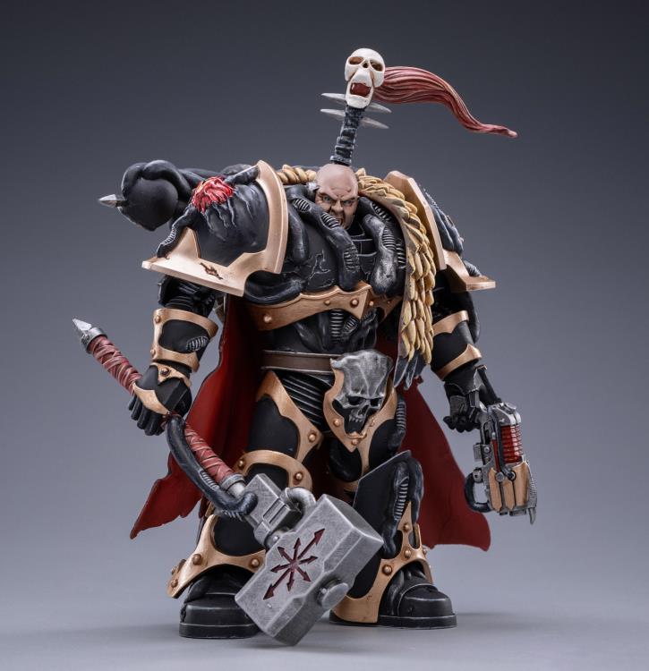 Warhammer 40K Black Legion Chaos Lord Khalos the Ravager 1/18 Scale Figure Gallery Image 3
