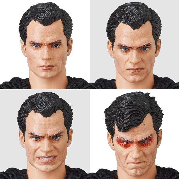 Zack Snyder's Justice League MAFEX No.174 Superman (Black Suit) Action Figure Gallery Image 8